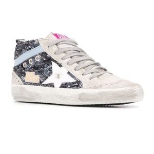 Authentic Golden Goose Mid Star Sequin Sneakers 39